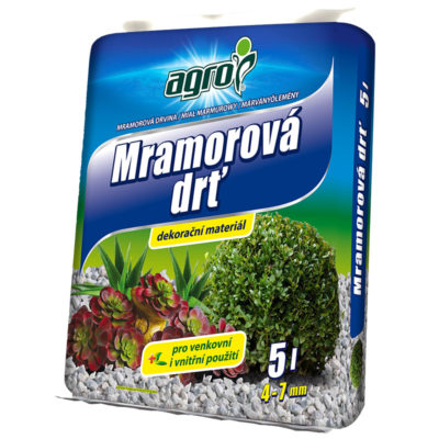 AGRO Mramorová drť 4-7 mm 5 L