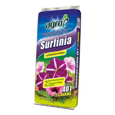 AGRO Substrát pro surfinie 40 + 5 l zdarma