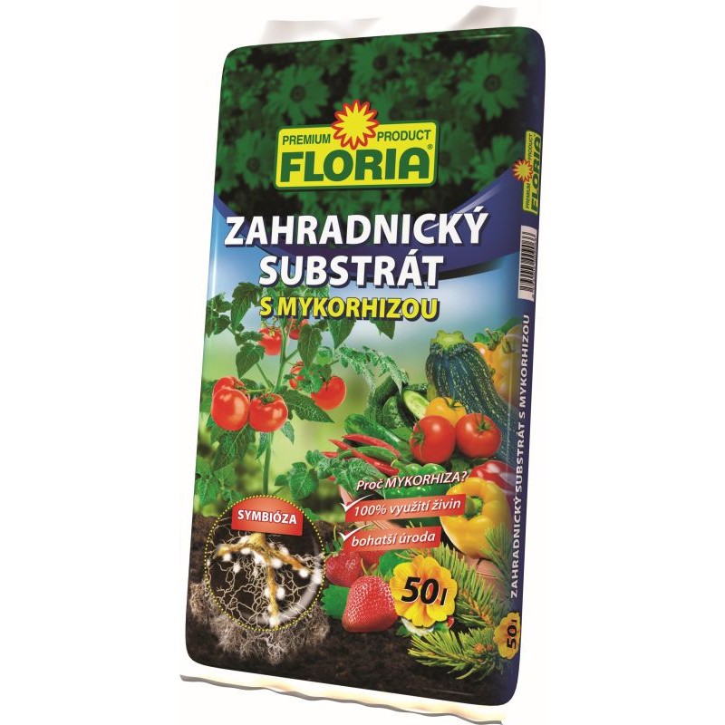 FLORIA Zahradnický substrát s mykorhizou 50 L