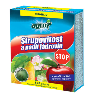 AGRO Strupovitost a padlí jádrovin STOP 3 x 8 g