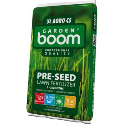 AGRO Garden Boom PRE-SEED předseťové trávníkové hnojivo 15 kg