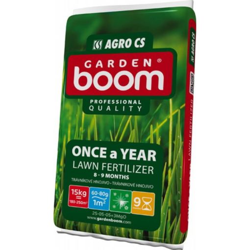 AGRO Garden Boom ONCE A YEAR trávníkové hnojivo 15 k