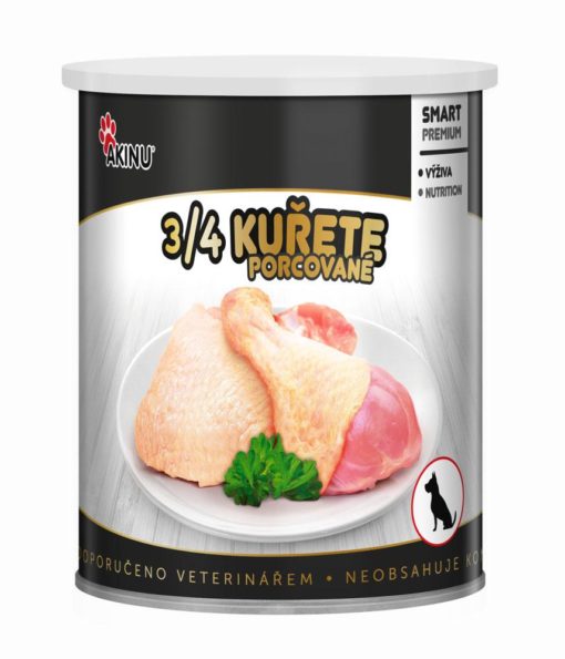 Akinu PREMIUM 3/4 kuřete 800g pro psy