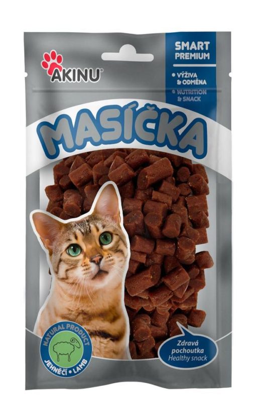 Akinu jehněčí kousky pro kočky 50g