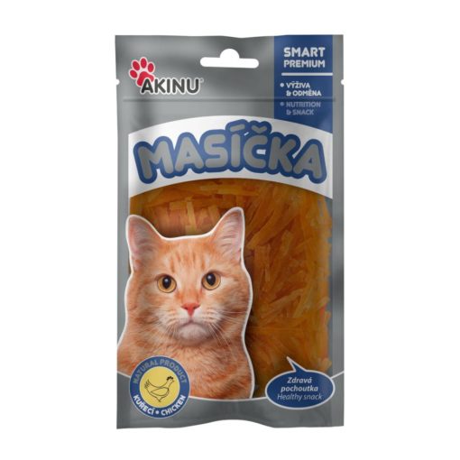 Akinu kuřecí řezanky pro kočky 50g