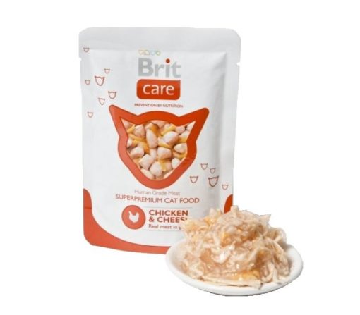Brit Care Cat kapsa Chicken & Cheese Pouch 80g