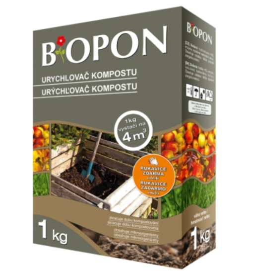 Urychlovač kompostu BIOPON 1kg + elixír ZDARMA