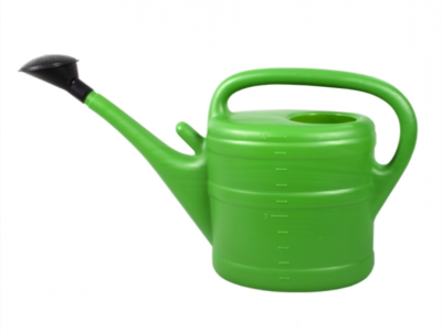 Konev s růžicí plastová zelená 14l