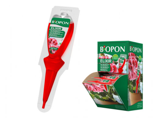 Hnojivo BIOPON ELIXÍR na muškáty a balkónové rostliny 35ml