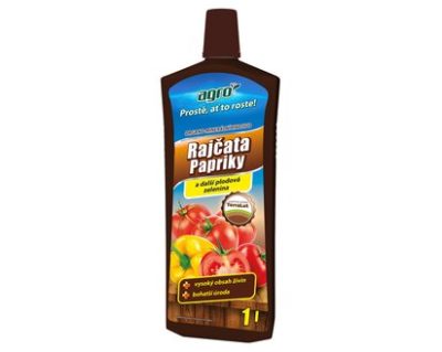 AGRO Organo-minerální kapalné hnojivo na rajčata, papriky a okurky 1 l