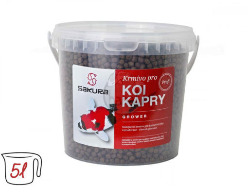 Grower - 6 mm kbelík 5 l (2300 g) krmivo pro koi