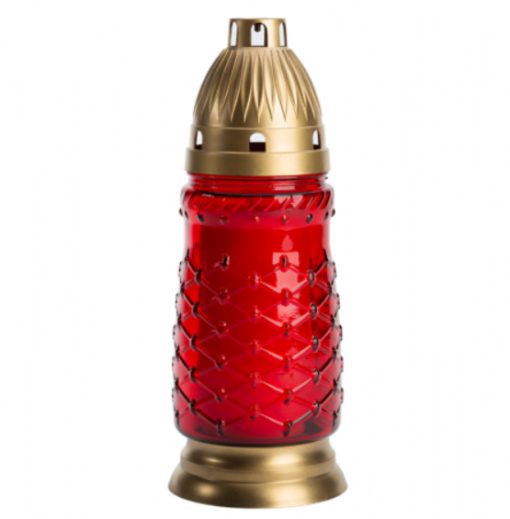 Lampa hřbitovní MŘÍŽKA 9x23cm 200g