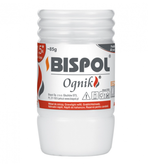 Náplň do hřbitovní lampy OGNIK plastová 85g - bílá