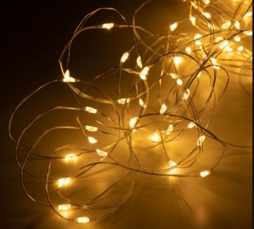 LED světelný řetěz drát 2 m 20 LED teplá bílá