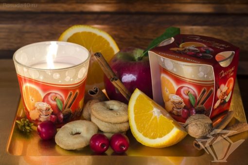 candles svíčka ve skle 115g - Christmas Time