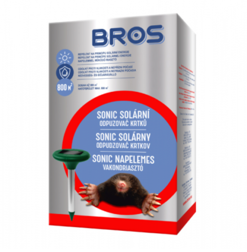 Odpuzovač BROS SONIC krtků solární