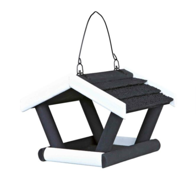 NATURA venkovní krmítko otevřené, černo-bílé 17x19x14 cm