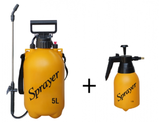 Set postřikovačů kovový nástavec 36cm 5l + 1,5l ZDARMA