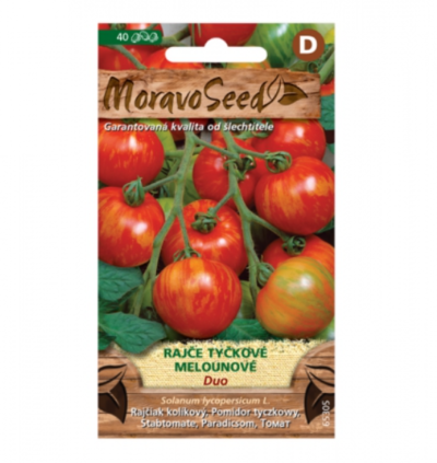 Rajče tyčkové melounové DUO, žíhané zeleno-žluté 65305