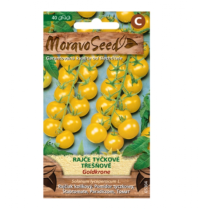 Rajče tyčkové třešňové GOLDKRONE, žluté 65304