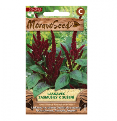 Laskavec zasmušilý k sušení, červený 00056