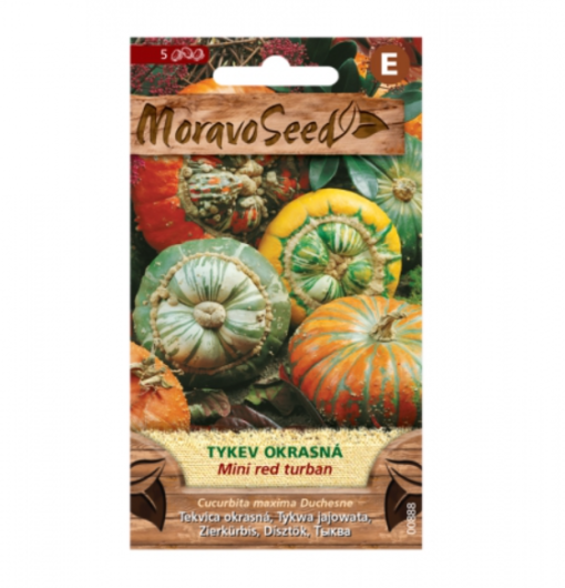 Tykev okrasná MINI RED TURBAN 00888