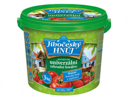 Hnojivo JIHOČESKÝ HNŮJ kravský hnůj + slepičince 3kg