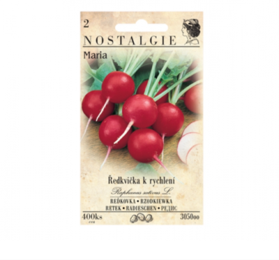 Ředkvička k rychlení MARIA, kulatá červená