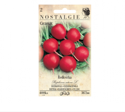 Ředkvička k rychlení GRANÁT, kulatá červená