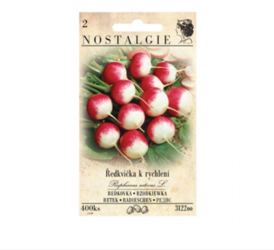 Ředkvička DUO, kulatá červenobílá