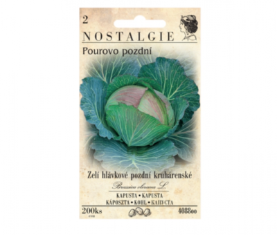 Zelí hlávkové POUROVO POZDNÍ, kruhárenské