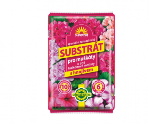 Substrát FORESTINA SUBSTRAT muškáty a balkónové rostliny 10l