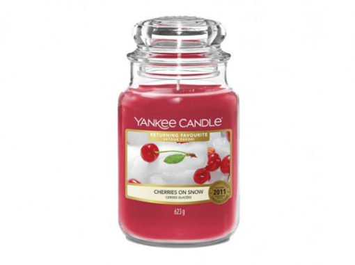 Aromatická svíčka, Yankee Candle Cherries On Snow, hoření až 150 hod