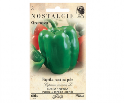 Paprika zeleninová raná GRANOVA, na pole