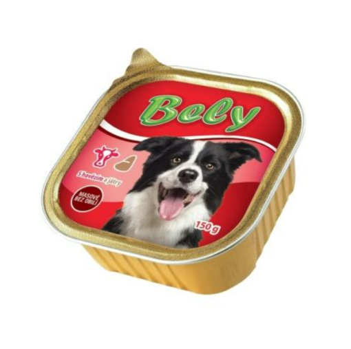 Bely paštika pro psy hovězí s játry 150g