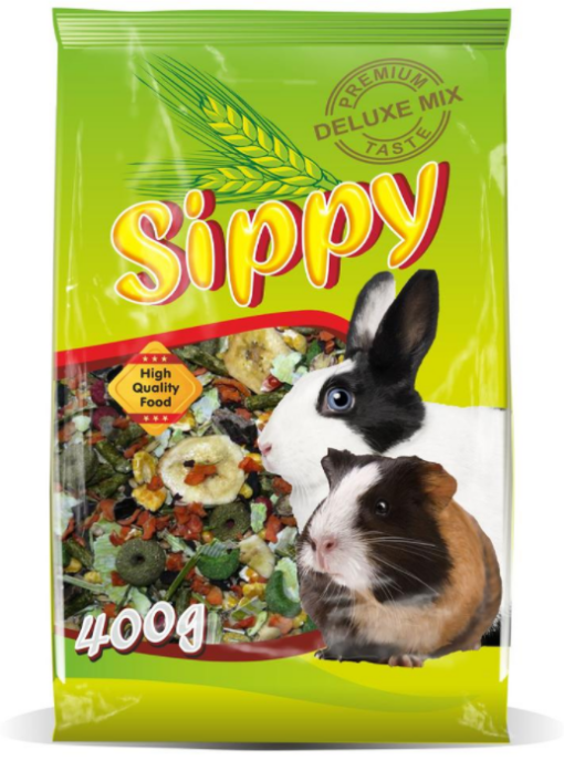 Sippy deluxe krmivo pro králíky a morčata 400g