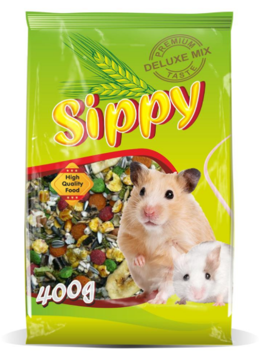 Sippy deluxe krmivo pro křečky a malé hlodavce 400g