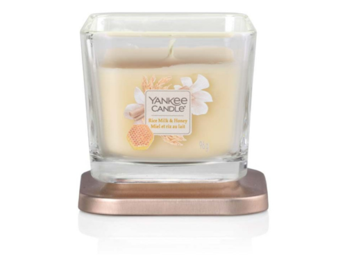 VONNÁ SVÍČKA YANKEE CANDLE ELEVATION RICE MILK & HONEY HRANATÁ MALÁ 1 KNOT