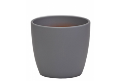 Keramický květináč šedý