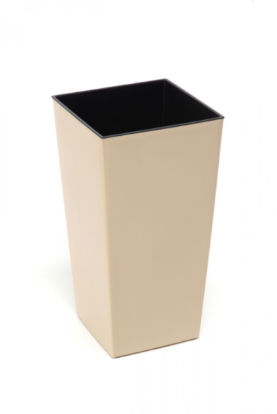 Plastový květináč Finezia 140x140 mm, cappuccino