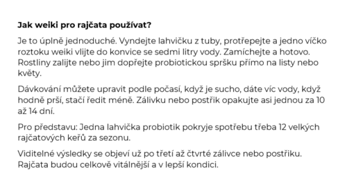 Prospěšné bakterie weiki pro rajčata 250ml - Image 7