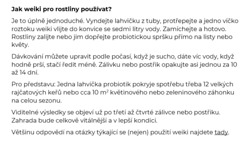 Přátelské bakterie weiki pro celou zahradu 250ml - Image 7