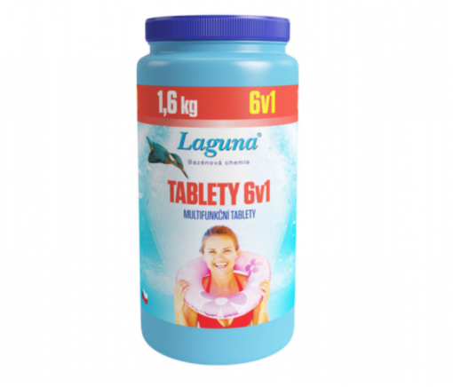Tablety LAGUNA 6v1 průběžná dezinfekce bazénu 1,6kg