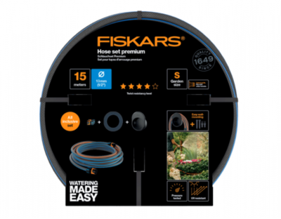 Sada FISKARS PREMIUM hadice 13mm 1/2 15m + držák 1027678