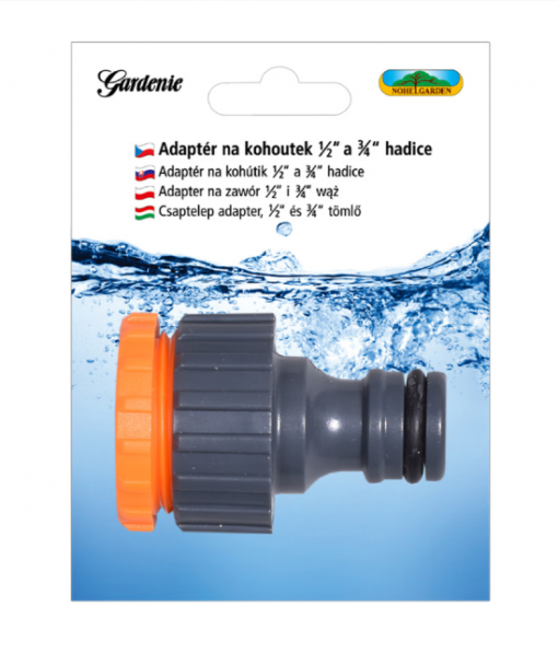 Adaptér na kohoutek pro hadici 1/2 a 3/4 plastový