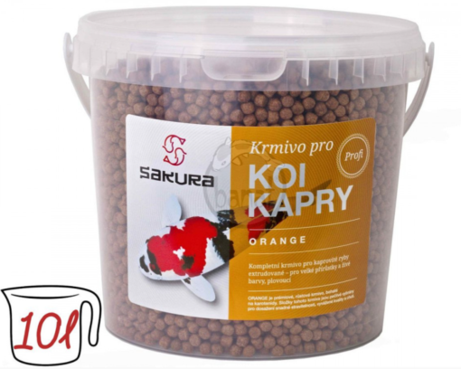 Orange - 6 mm kbelík 10 l (4400 g) krmivo pro koi