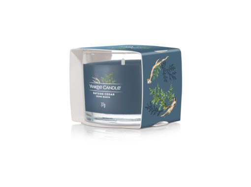 YANKEE CANDLE VOTIVNÍ SVÍČKA PLNĚNÁ VE SKLE BAYSIDE CEDAR