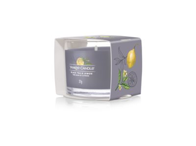 YANKEE CANDLE VOTIVNÍ SVÍČKA PLNĚNÁ VE SKLE BLACK TEA & LEMON