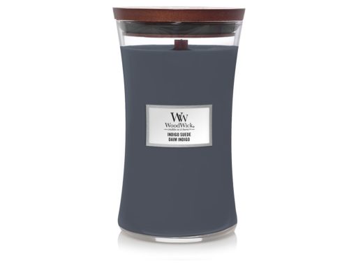 Woodwick Indigo Suede svíčka velká