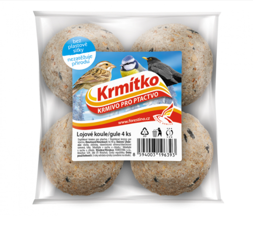 Koule lojová KRMÍTKO 4x90g